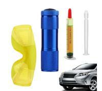 Car AC Leak Detector Kit - Protective Accurate UV Dye Tool | UV Oil Leak Detection Kit For Automotive Engine Radiator, Home Diesel Transmission Evaporator Compressor Cooling System