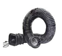 Car AC Vent Extender - Back Seat Air Duct, abrazadera flexible