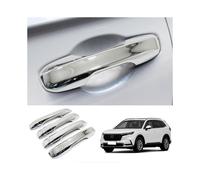 Car Accessories Exterior Door Handle Cover Trim Without Smart Holes Compatible with Honda CRV CRV (Chrome) 4PCS ABS