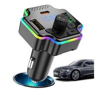 Car Adapter, USB Music Player for Car, Hands- Car Music Device, Double USB Car Charger, Compact FM Radio Adapter, Versatile Car Audio Accessory, Easy Setup Mp3 Player