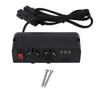 Car Adapter with Digital Voltage Display, 2 USB Ports and 2 - Way Cigarette Lighter Socket, 50A 600V Anderson Connector Power Supply for Cars Boats RVs