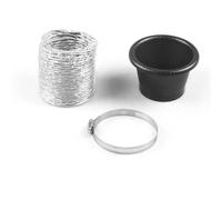 Car Air Flow Capó Kit de entrada aire para rejilla parachoques delantero coche, sistema inyección, embudo, turbina Toma de aire del coche(Intake-tube round)