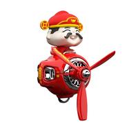 Car Air Freshener, Car Fragance Diffuser, Pilot Air Freshener, Air Conditioning Outlet Clip, New Year Rotating Propeller Diffuser Clip, God of Wealth Design, 3,3 x 2,75 x 2,4 pulgadas para camiones y