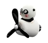 Car Air Freshener, Cartoon Panda Pilot Vent Clip, 2.05x2.09x2.36inch, Aromatherapy Scent Diffuser, Long-Lasting Fragrance Perfume, Cute Decorative Design, Ideal for Car Interior, Bedroom, Bathroom Use