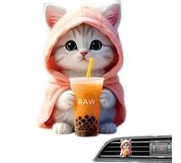 Car Air Freshener, Cat Vent Clip, Cute Automotive Diffuser, Sea Scent Aromatherapy Fragrance With Cartoon Design For Interior Decoration, Long Lasting Deodorizer Accessory Vehicle