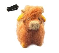 Car Air Freshener Clip, Highland Cows Car Fragrance Clips, Wool Felt Car Oil Diffuser, Creative Car Aromatherapy Diffuser, Stylish Car Interior Decor, Car Oil Diffuser, Highland