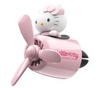 Car Air Freshener, Cute Pink Cat Pilot Vent Clip Interior Accessories, Rotating Propeller Automotive Air Outlet Fan Creative Cartoon Air Fresheners for Car (Pink)