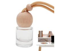 Car Air Freshener Diffuser, 8ml Perfume Bottle, Fragrance Pendant, Auto Decoration Accessory, Glass Interior Ornament for Dashboard, Sedan Vehicle, Long-Lasting Scent, Stylish Car
