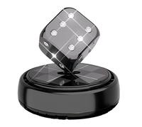Car Air Freshener Diffuser, Solar Power Car Air Fresheners, ABS Dashboard Odor Remover Automotive Trim Dice Shape for Truck Minivan Sedan Traveling Commuting, 6.5x8x2.3cm