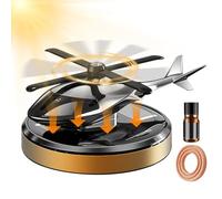 Car Air Freshener Diffuser, Solar Power Dashboard Diffuser, 4.17x3.35x2.28 inches Vehicle Interior Dispenser, Long Lasting Fragrance, Plane Design Humidifier for Sedan, Truck