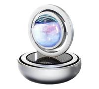Car Air Freshener, Solar Fragrance Diffuser, Aluminum Alloy Material, Quiet and Stable Working, Even Scent Dispersion, for Dashboard Decor for Truck Rv Vehicle, Black, Red, Silver