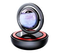Car Air Freshener, Solar-Powered Car Fragrance Diffuser, 3.1x2.7 Inches Decorative Double-Ring Structure, Dashboard Accessories, Perfect for Daily Commute and Long Drive