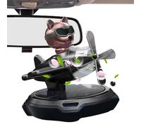 Car Air Freshener Solar Powered, Rotatable Aircraft Scented Diffuser, Eyeglasses Dog Air Freshener, Dashboard Decoration Accessories, Stylish and Functional 3.35x4.13 inches