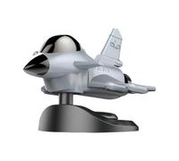 Car Air Freshener - Solar Powered Rotating Airplane for Vehicle Interior | Dashboard Decoration with Long Lasting Fragrance, Stylish Automotive Accessory, Compact Odor Eliminator with Silent Motion &