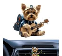 Car Air Freshener Vent Clip, 2D Flat Acrylic Diffuser, Cute Dog Scented Clip on Your Vehicles, Ideal para mujeres, Daily Commute, Road Trip, Summer Travel, Truck, Van, Home, 2,36 pulgadas
