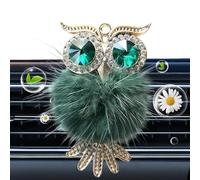 Car Air Freshener Vent Clip, 3.5x6CM Rhinestone Owl Plush Fragrance - Artistic Owl Design Long Lasting Car Air Freshener,for Scent Experience Auto Interior Vehicle Men Women Truck