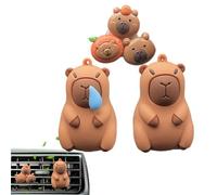 Car Air Freshener Vent Clip - Capybara Aroma Ornament, Vehicle Scented | Portable Essential Oil Diffuser With Commuting Scenario For Most Cars SUVs Dashboard Interior Freshening Enjoyment