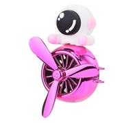 Car Air Freshener Vent Clip, Car Fragrance Diffuser, Cute Astronaut Rotating Propeller, 2.36x2.36inch, Aromatherapy for Travel, Road Trip, Truck, Men, Women, Silver/Hot Pink