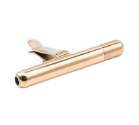 Car Air Freshener, Vent Clip Diffuser, Odor Eliminator, Stainless Steel Aromatherapy, Interior Decoration for Vehicles, 0.35x2.52x1.38 Inches, Gold, Black 1pc