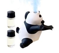 Car Air Freshener with Clip, Rechargeable Car Scent Diffuser, Car Perfume Vent Clip, Panda Car Diffuser, Rechargeable Automotive Air Freshener Suitable Use for Car Oil Diffuser Clip