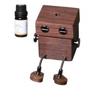 Car Air Freshener, Wooden Diffuser Man, 2.24×1.73×1.85 Inches Aromatherapy Auto Decor, Shaking Dashboard Scent Accessory for Interior Enhancement in Vehicles Driven by Men Women and Family Members