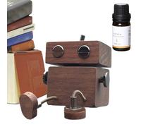 Car Air Freshener, Wooden Shaking Man Diffuser, Automotive Aromatherapy Decor, 2.24×1.73×1.85 Inches, Fun Interior Accessory for Dad, Mom, Husband, Wife, Men, Women, Family Vehicles