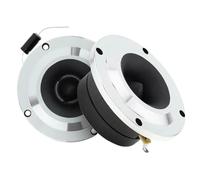 Car Altavoz Portátil 2 Altavoces de Aluminio para Coche con Tweeter cúpula, 4 ohmios, película Seda, Agudos, Audio HiFi, Multimedia, estantería Panel