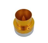 Car Altavoz Portátil Altavoz Tweeter de Aluminio Dorado/Negro 2 Pulgadas, 58 mm, 120 W y 4 ohmios, Sistema Audio para Coche, Caja KTV, Piezas Agudos(Gold Tweeter)
