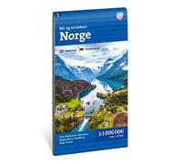 Car and tourist map Norway (Norge): 1:1 Million scale