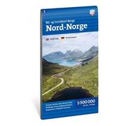 Car and tourist map of Northern Norway (Nord-Norge): 1:500 000