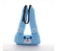 Car antibacterial headrest, children's pillow, neck pillow, car sleeping pillow, removable and washable pillow, sleeping artifact pillow-Blue bear_Height 60* around 41cm in width
