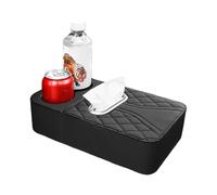 Car Armrest Cover - Center Console Pad, Automotive Armrest Tissue Box Holder, Vehicle Interior Accessory for Daily Commuting, Travel, Driving, Fits Truck, SUV, Car Consoles, Soft PU Leather Material