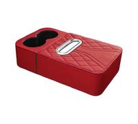 Car Armrest Cover - Center Console Pad, Automotive Armrest Tissue Box Holder, Vehicle Interior Accessory for Daily Commuting, Travel, Driving, Fits Truck, SUV, Car Consoles, Soft PU Leather Material