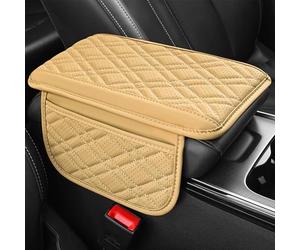 Car Armrest Cover for Ferrari Testarossa/512 1984-1996,Beige | with Memory Foam Comfort Car Center Console Cover soft Car Armrest Seat Box Cover Protector