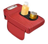 Car Armrest Cover, Heightening Console Pad, Side Storage Organizer, Built-in Tissue Box, Cup Holders, Space Saving, Easy Installation, Stylish Look, Perfect for Women, Driver, Automotive