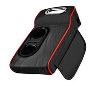 Car Armrest Cover, Heightening Console Pad, Side Storage Organizer, Built-in Tissue Box, Cup Holders, Space Saving, Easy Installation, Stylish Look, Perfect for Women, Driver, Automotive