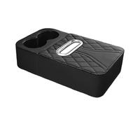 Car Armrest Cushion - Console Organizer Pad | 32x17.5x7.5cm Cover With Raised Support Storage, Pu Leather Pad With Hook Strap, Interior Category Accessory For Vehicle Commuting Trips