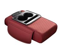 Car Armrest Cushion - Pu Leather Arm Rest Cushion | Arm Rest Cover For Car Multifunctional PU Leather Tissue Box Cup Phone For Truck Interior Vehicle Women Men Office
