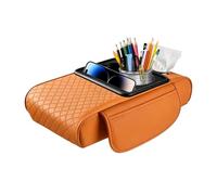 Car Armrest Cushion, PU Leather Auto Center Console Pad | Protective Center Console Height Storage With Pocket | Arm Rest Cushion For Car For Truck Interior Vehicle Women Men Office Chair Seats
