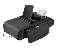 Car Armrest Pad, Center Console Cushion with Elastic Belt, 13.77x8.07x2.75inches Memory Foam Console Pad, Comfortable Elbow Support for Sedan, Truck, Vehicle Interior Accessories