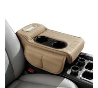 Car Armrest Storage Box - Leather Arm Rest Pillow Booster Pads, Multifunctional Faux Leather, Comfortable Driving Armrest Cushion with Cup Holder for Truck, Vehicle, Auto