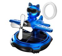 Car Aromatherapy Decoration, Rotary Aircraft Design, 3.35x4.13 Inches, Glasses Dog Air Freshener, Fun Interior Accent, Refreshing Scent Diffuser for Sedan, RV, Truck