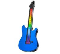 Car Aromatherapy Diffuser, Odor Eliminator with LED Light, Small Guitar Shape Design, Clip On Air Freshener, Automotive Accessory, Ideal for Car Vent, Blue, Black, Red Colored,