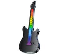 Car Aromatherapy Diffuser, Odor Eliminator with LED Light, Small Guitar Shape Design, Clip On Air Freshener, Automotive Accessory, Ideal for Car Vent, Blue, Black, Red Colored,