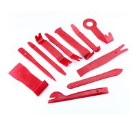 Car Auto Door Clip Audio Installer Tool, Pry Recortar herramienta de eliminación de paneles interiores Dashradio Trim Moldura Emblemas 11pc rojo