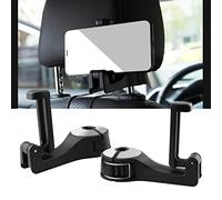 Car Back Seat Hooks Ganchos para Reposacabezas del Asiento de Coche 2 Pzs Ganchos de Almacenamiento de Coche Car Headrest Hidden Hook Gancho para Coche para Bolso Bolso de Mano Botella de Agua