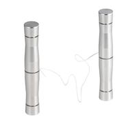 Car Badge Remover Tool, Metal Emblem Removal Kit, 0.71x4.53 Inches Portable Auto Decal Tool with 25 PCS Spare Cord, Body Work Adhesive Cleaner for Wrapping Film Installation