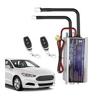 Car Battery Disconnect Isolator With Remote | Aluminum Alloy, 12V, 2 Key Fobs | Remote Control Battery Switch To Prevent Drain & Leakage | Smart B́attery Switch For Cars, Trucks & RVs