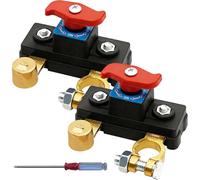 Car Battery Power Cut-Off Switch Breaker, Car Battery Isolator Switch 12V/24V, Heavy Duty Batterys Disconnect Switchs for Cars, Truck, Boat, RV (2Pcs)