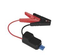 Car Battery Starter, Vehicle Jumper Starter, 650A Auto Shutoff Power Pack, Reverse Polarity Protection, Ideal for Commercial, Vehicles, Motorcycle, Snowmobile, Boat, SUV and Marine, Black Red
